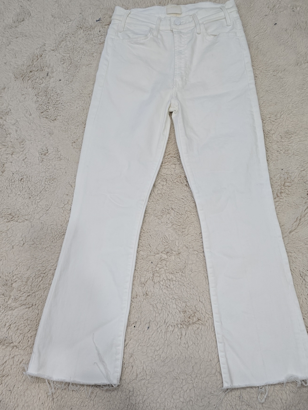 Women’s White Straight-Leg Jeans